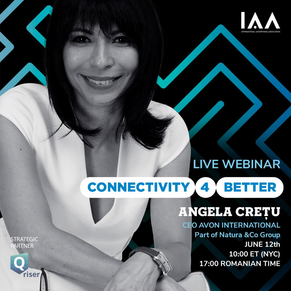IAA Connectivity4Better - live webinar with Angela Cretu,