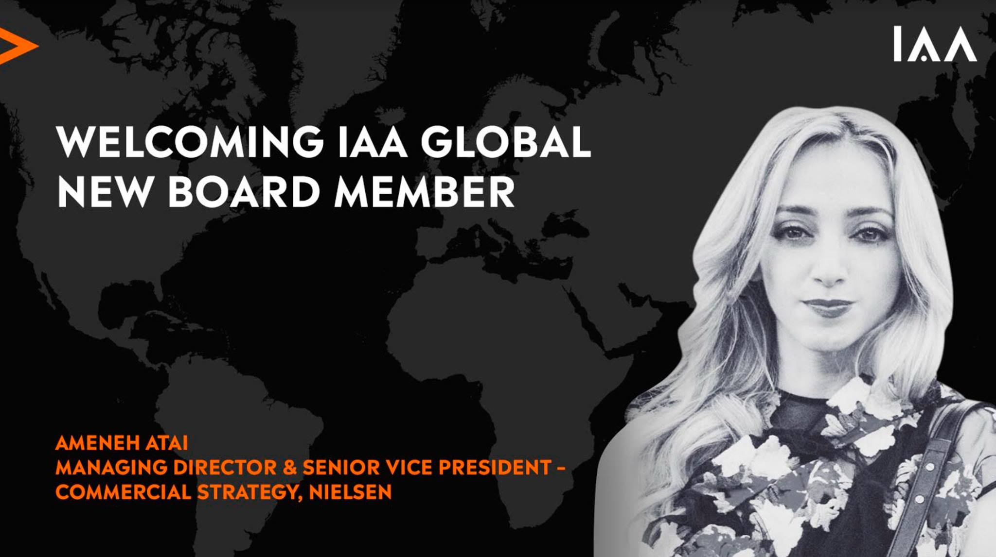 📣Welcome Ameneh Atai  to IAA Global Board !