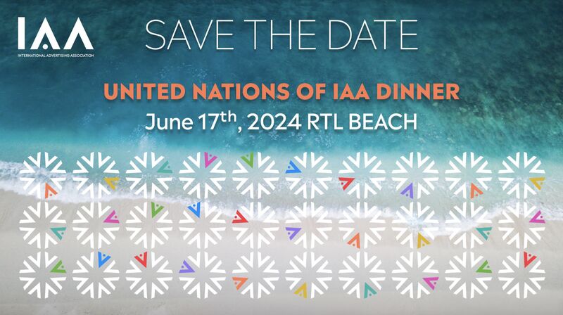 2024 United Nations Of IAA Dinner 將於6/17在 Cannes Lions International Festival of Creativity 舉行 