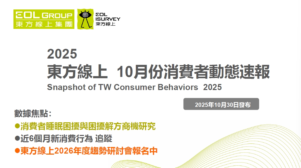 【東方線上】2025東方線上 10月份消費者動態速報