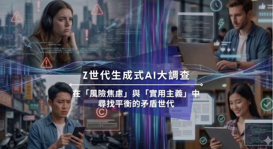 【凱絡媒體】Z 世代生成式 AI 大調查：在「風險焦慮」與「實用主義」中尋找平衡的矛盾世代