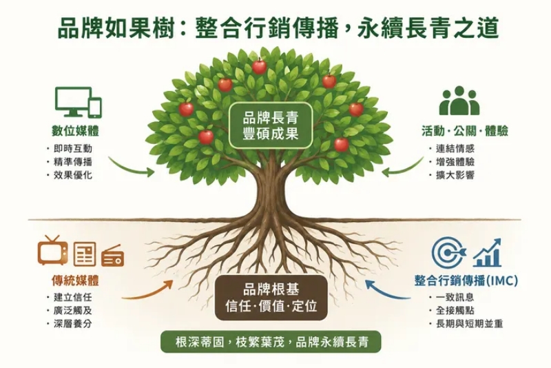 【廣告adm】「品牌經營與管理」品牌如果樹：永續經營沒有捷徑，整合行銷傳播才是長青之道